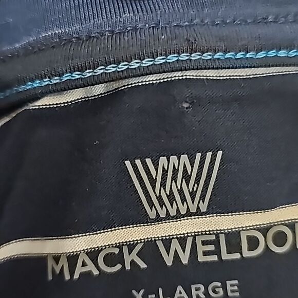 Mack Weldon Navy and White Striped Short Sleeve Tee - Picture 8 of 8